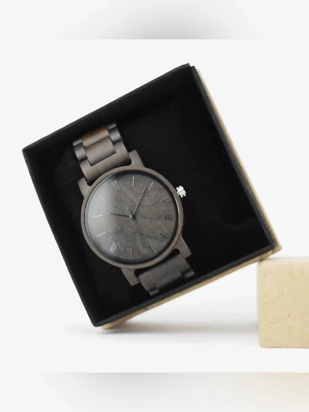AVANTWOOD Minimalist Black Sandalwood  Men's Watch